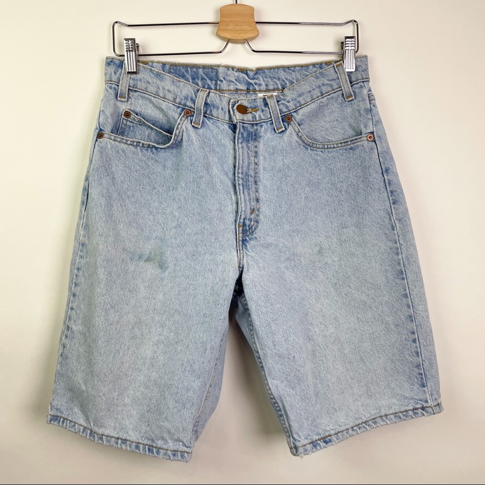 Vintage Levi's Orange Tab Shorts High Waisted 30" Waist Light Wash Denim
